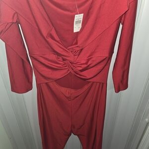 Elegant Red Jumpsuit